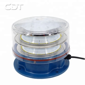 Luce di Segnalazione ICAO per Camini, LED Bianco e Rosso Tipo AB FAA L864 L865 Luci di Ostacolo Aeronautico Stroboscopiche a Media Intensità - Product Image 1