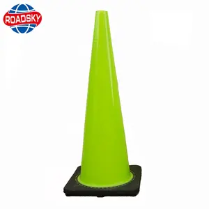 Warning Tall PVC Green Orange Reflective Traffic Cone