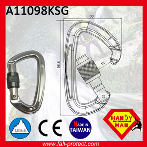 Alpinismo de escalada en roca CE & UIAA, mosquetón de aluminio de rescate - Product Image 4