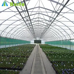 Low cost plastic mushroom greenhouse with climate control system