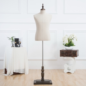 Hot Koop Bovenlichaam Jurk Vorm Mannequin Mannelijke Stof Gewikkeld Mannequin Voor Pak Display - Product Image 3