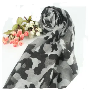 High Quality Women Camouflage Print Pashmina Scarf