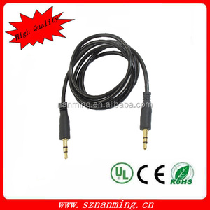 3.5mm aux <span class=keywords><strong>cable</strong></span> 3-poles plateado <span class=keywords><strong>cable</strong></span> estéreo para el teléfono y <span class=keywords><strong>altavoz</strong></span> - Product Image 2
