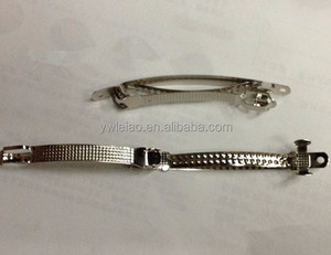 1000pcs Narrow <strong>Silver</strong> French Hair <strong>Bow</strong> Barrettes Clip Nickel Plated Metal Jewelry Finding Diy Wholesale - Product Image 3