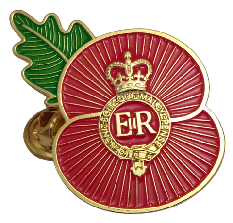 Commemorative poppy Flower Lapel Pin Badge