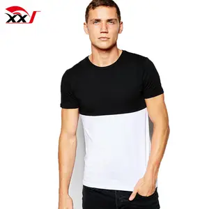 wholesale turkish clothing blank t shirts fashion cut and sew t-shirt custom 100 cotton t shirts