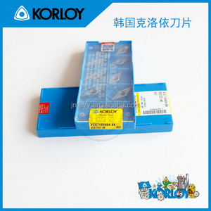 Korloy plaquitas de metal duro, Korloy plaquitas de torneado VCGT160402/160404/VCGT160408/VCGT110302/VCGT110308-AK H01 - Product Image 2
