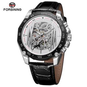 Orologio Automatico Scheletrato da Uomo con Cinturino in Pelle, <span class=keywords><strong>Marca</strong></span> Forsining OEM, Produzione Cinese - Product Image 2