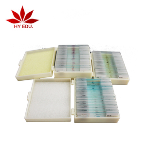 <span class=keywords><strong>De</strong></span> elementos fijos 100 piezas <span class=keywords><strong>de</strong></span> alta calidad mezclado Zoología y Botánica preparado microscopio diapositivas conjunto - Product Image 6