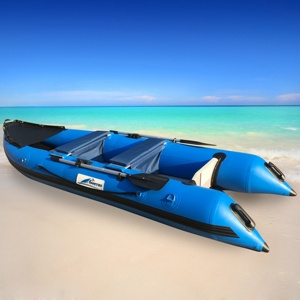 <span class=keywords><strong>Kayak</strong></span> <span class=keywords><strong>gonflable</strong></span> en PVC Goboat GTK370 de 12 pieds, vente directe d'usine, 36 kg, pour la pêche, le sport, le yacht, <span class=keywords><strong>moteur</strong></span> hors-bord 5 CV, pliable pour 2 personnes - Product Image 6