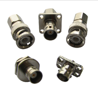 Conector RF chapado en oro personalizado de 50/75 ohmios BNC/TNC/MCX/MMCX/SMA/SMB/SMC