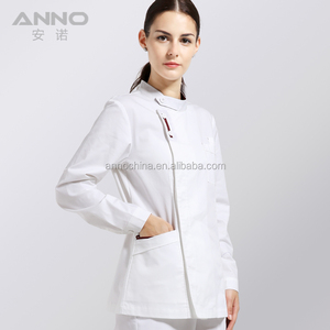 OEM Setelan Seragam Scrub Putih, Jaket Perawat Rumah Sakit Desain Ramping Mode <span class=keywords><strong>Modern</strong></span>