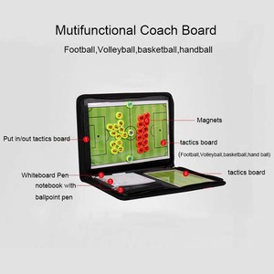 Tablero táctico multifunción de cuero pu para baloncesto, balón de fútbol, voleibol, entrenador, con bolígrafo - Product Image 3