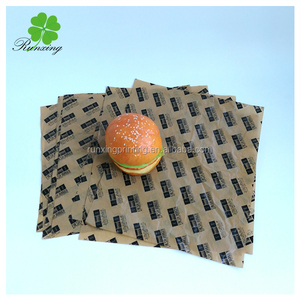 Custom Luxury Gold Foil Greaseproof <strong>Paper</strong> <strong>Wrap</strong> for Waxed Bread Burger Pizza Etc. - Product Image 5