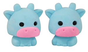 Soododo Xddz2 Nhà Máy Tùy Chỉnh Kawaii Mới Lạ Cho Trẻ Em Quà Tặng Mini 3D Dễ Thương Ưa Thích Động Vật Phim Hoạt Hình Bò Hình Dạng Câu Đố Bút Chì Tẩy - Product Image 3