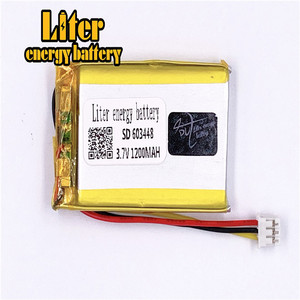 2.0-<span class=keywords><strong>3</strong></span> P <span class=keywords><strong>3</strong></span>.7 V 603448 mah 1200 lithium polymer lipo rechargeable battery li ion Solar lithium battery with PCM - Product Image 3