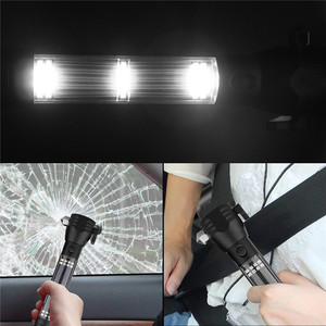 Đa Chức Năng Sạc Xe Năng Lượng Mặt Trời Đèn Pin An Toàn Búa Thoát Đèn Pin Cứu Hộ Với Báo Động - Product Image 5