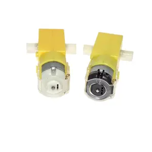 Okystar motoriduttore magnetico a quattro ruote con ingranaggio a interferenza magnetica telaio giallo DC 3v-9V DC Motor TT Motor