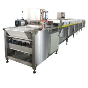 Linha de produção de chips de chocolate qdj1200/chips máquina de depósito/botões de chocolate