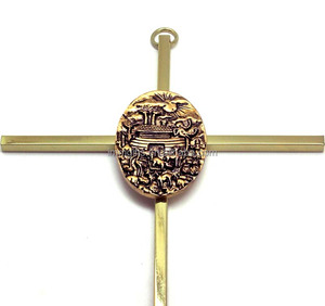 ไม้กางเขนโลหะแขวนพระเยซูสร้างแรงบันดาลใจทางศาสนา inri - Product Image 3