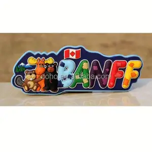 Hervorragende qualität Angepasst TOURIST SOUVENIR Banff Nationalen Park Kanada Gummi KÜHLSCHRANK MAGNET ---- DH20469