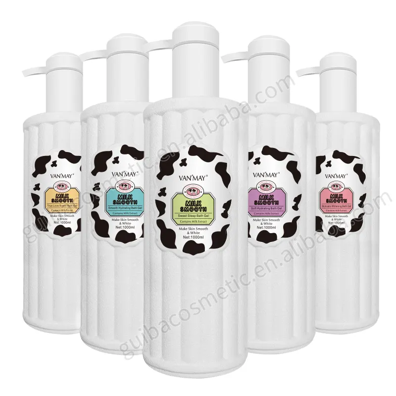 VANMAY private label latte crema sbiancante gel doccia lavaggio del corpo
