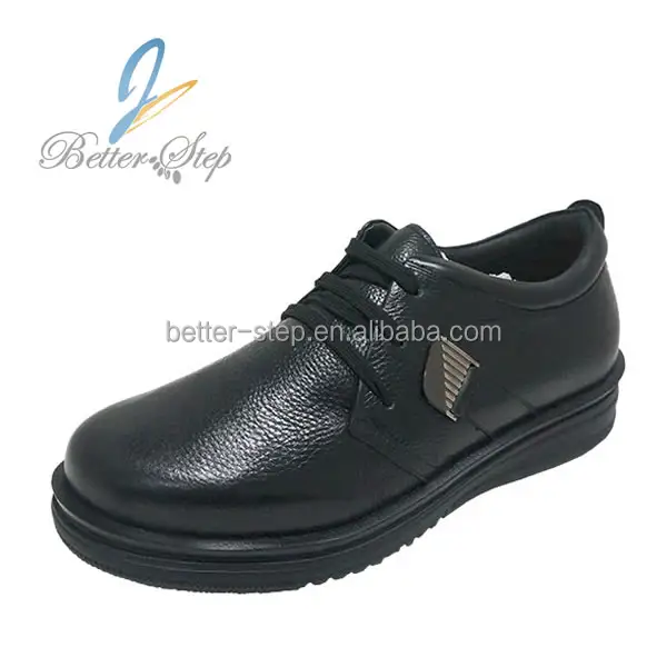 Better-Step Soft Medical Leather Diabetic Safety Shoes Men