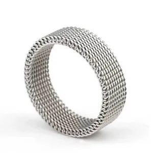 Hot Selling Elastic Milanese Band Expanded 316L Stainless Steel Chain Ring