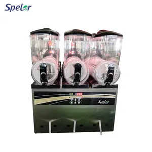 Portable New Style 37.5L Ice Slushy Machine Used Triple Slush Machine