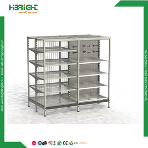 Wholesale Modern Standard Pegboard Rack Metal <strong>Shelf</strong> <strong>Units</strong> Heavy Duty Gondola Supermarket Shelving Supplier <strong>Cheap</strong> Price - Product Image 3