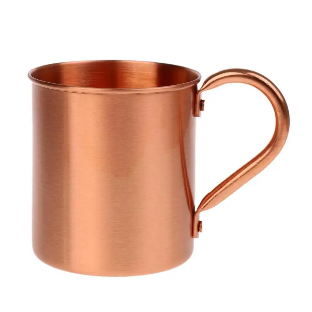 新しい2020 420ミリリットルPure Copper Mug Cup Moscow Mule Coffeeマグ500ミリリットルBeer Drinking Cocktail Campingカップ銅Drink Bar Beer Cup