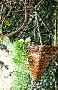 Cesto di fiori appeso a forma di cono e corda personalizzato all'ingrosso con gancio di filo | Supporto per piante Decorative da giardino eco-friendly - Product Image 2