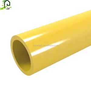 Tubo de pvc amarelo