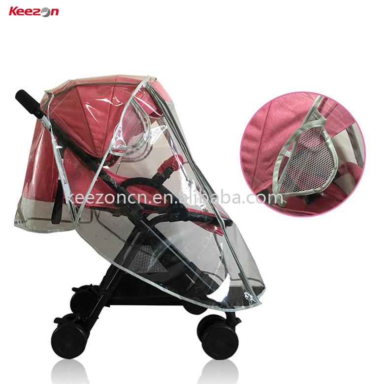 Экологичный нетоксичный прозрачный чехол от дождя для детской коляски