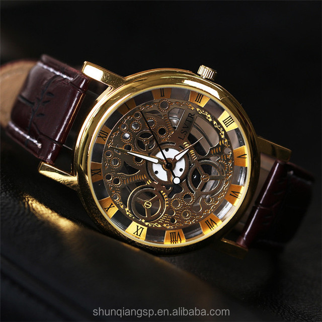 Hot Sell Fashion Curren Men Leather Quartz Wrist Watch