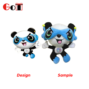 Nuevo diseño personalizado suave Panda oso gordo lindo policía Panda peluche - Product Image 5