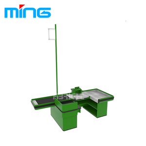 Tienda de venta al por menor, contador de efectivo <span class=keywords><strong>en</strong></span> forma de <span class=keywords><strong>U</strong></span> de doble cara con cinturón automático - Product Image 4