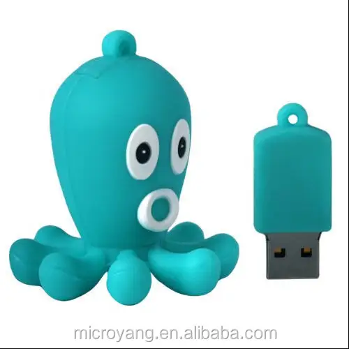 OEM 128MB-16기가바이트 USB 2.0 메모리 최신 만화 문어 정품 USB pendrive