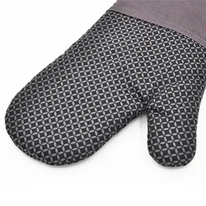 Resistant Grill Gloves Hot Selling Silicone Printing Grill Mittens Oven Gloves Extreme Bbq Heat Resistance Gloves