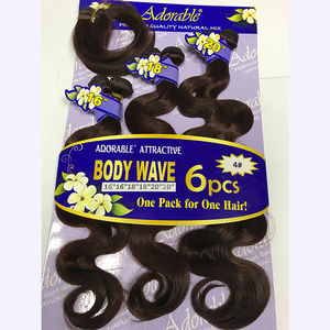 Nhà Máy Bán Hàng Nóng Sóng Cơ Thể Brazil 6 Cái Xoăn Tổng Hợp Tóc Uốn Số Lượng Lớn - Product Image 1