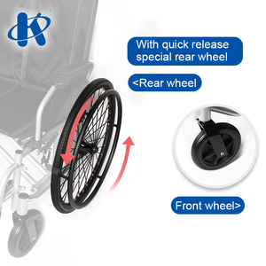 Kaiyang-silla de ruedas KY956Q de acero resistente, rueda trasera especial de liberación rápida, cómoda, médica, desmontable - Product Image 5