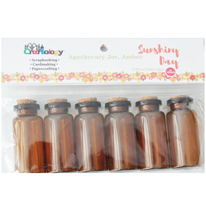 High quality amber wholesale glass apothecary jars with lid