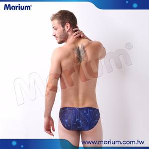 Hot Sell Fit Cutting Men Swimwear Firework Pattern <b>Swim</b> Brief - Product Image 6