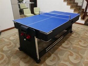 <span class=keywords><strong>Table</strong></span> <span class=keywords><strong>de</strong></span> jeux multifonctionnelle 4-en-1 <span class=keywords><strong>de</strong></span> 7 pieds, <span class=keywords><strong>de</strong></span> taille standard, réversible, avec billard, hockey sur air et tennis <span class=keywords><strong>de</strong></span> <span class=keywords><strong>table</strong></span> - Product Image 3