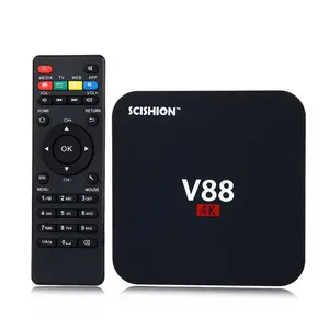 뜨거운 v88 4 천개 안드로이드 5.1 스마트 TV 박스 록칩 RK 3229 1 그램/8 그램 4 USB 쿼드 코어 1.5 천헤르쯔 미디어 플레이어 SCISHION V88 TV 상자