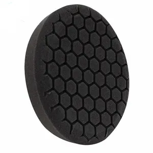 Éponge polisseuse noire hexagonale, 1 pièce, en Polyester