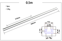 1pc 19mm Mini 300mm-1220mm Mini T-Track en alliage d'aluminium T-Slot Jig Fixture Slot pour routeur Table Saw Woodworking Tool