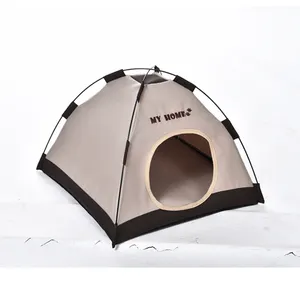 Tienda de campaña plegable para perros, tienda impermeable para viajes al aire libre, 100% poliéster