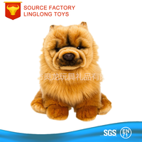 Peluche personnalisée en fausse fourrure pour chien Peluche blanche Poupée poméranienne couchée Chien Boo Husky Peluche