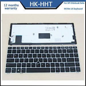 HK-HHT nouveau pour clavier américain d'ordinateur portable HP EliteBook Folio 9470m - Product Image 2